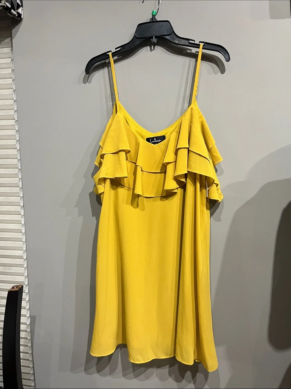 Lulu's Sunny Yellow Ruffle Camisole